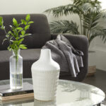 Metal Textured Decorative Vase - Image 2