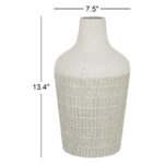 Metal Textured Decorative Vase - Image 4