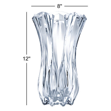 Mikasa Blossom 12 in. Glass Vase - Chic Decora