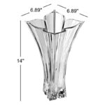 Mikasa Florale 14 in. Crystal Vase - Image 3
