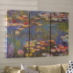 Miko " Water Lilies " by Claude Monet 3 - Pieces - Image 5