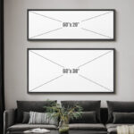 Minimal Landscape Tranquil Neutral Abstract Landscape Retro Moody Extra Large Framed Art Home Decor - Image 4