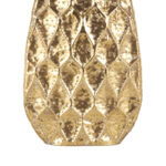 Mitcham Metal Decorative Gold Vase with Peacock Inspired Design - Image 8