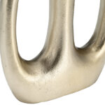 Modern Aluminum Metal Vase with Sculptural Openwork Design. - Image 3