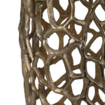 Modern Aluminum Vase with Intricate Openwork Design - Image 3