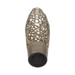 Modern Aluminum Vase with Intricate Openwork Design - Image 8