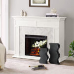 Modern Black Textured Ripple Metal Vase Floor Vase (Set of 2) - Image 4