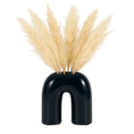 Modern Ceramic & Stoneware Arched Horseshoe Vase - Contemporary Decorative Accent for Home Decor - Image 7