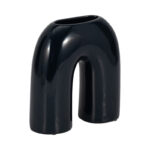 Modern Ceramic & Stoneware Arched Horseshoe Vase - Contemporary Decorative Accent for Home Decor - Image 2
