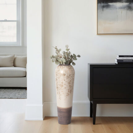 Modern Glam Metal Iron Decorative Vase - Chic Decora