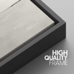 Modern Large Duotone Pastel Minimalist Landscape Subtle Wall Art Framed Canvas 3 Pieces Print - Image 8