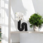 Modern Stoneware Ceramic Vase with Sculptural Abstract Design - Image 2