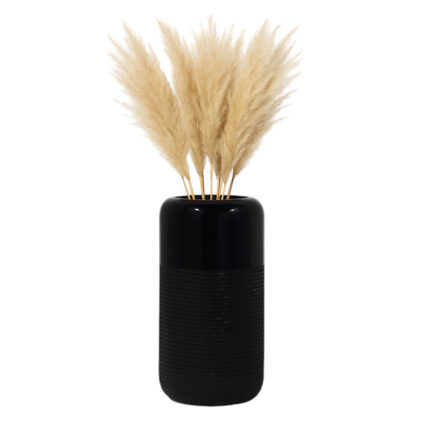 Modern Stoneware Ceramic Vase with Textured Accents – Contemporary Decorative Piece with Sleek Design and Durable Construction - Chic Decora