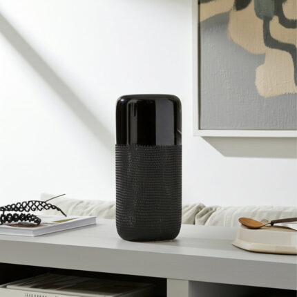 Modern Stoneware Ceramic Vase with Textured Accents – Contemporary Decorative Piece with Sleek Design and Durable Construction - Chic Decora