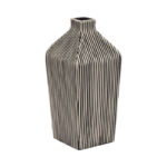 Modern Stoneware Vase with Bold Vertical Line Design and Contemporary Geometric Form for Decorative Display and Accents in Minimalist or Artistic Interior Settings - Image 6