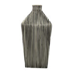 Modern Stoneware Vase with Bold Vertical Line Design and Contemporary Geometric Form for Decorative Display and Accents in Minimalist or Artistic Interior Settings - Image 7