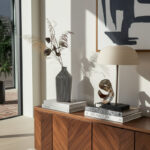 Modern Stoneware Vase with Bold Vertical Line Design and Contemporary Geometric Form for Decorative Display and Accents in Minimalist or Artistic Interior Settings - Image 8