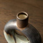 Modern Two-Tone Color With Circle Hollow Ceramic Table Vases (Set of 2) - Image 6