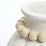 Modern White MgO 15-Inch Tall Round Vase - Image 5