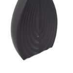 Morea Tapered Matte Black Ceramic Onion Vase - Image 3