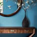 Morea Tapered Matte Black Ceramic Onion Vase - Image 4