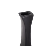Morea Tapered Matte Black Ceramic Onion Vase - Image 6
