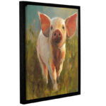 Morning Pig by Cari J. Humphry Print on Canvas