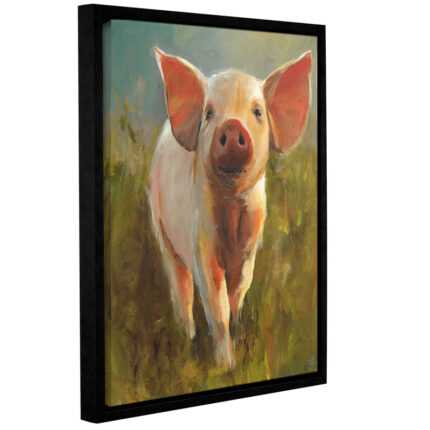 Morning Pig by Cari J. Humphry Print on Canvas - Chic Decora