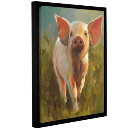Morning Pig by Cari J. Humphry Print on Canvas - Chic Decora