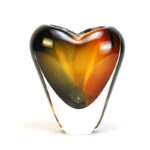 Murano Glass Design Cuore Crystal Vase - Image 3