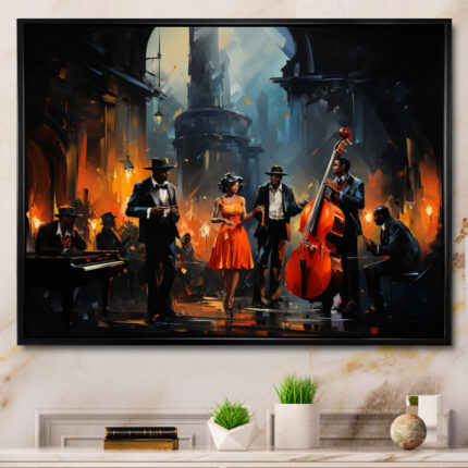 Music In Harlems III – African American Art Canvas Print Wall Art - Chic Decora