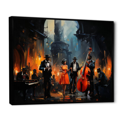 Music In Harlems III – African American Art Canvas Print Wall Art - Chic Decora