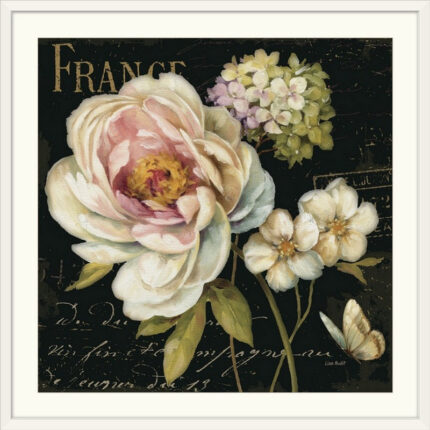 Musso ” Marche De Fleurs On Black ” by Lisa Audit - Chic Decora