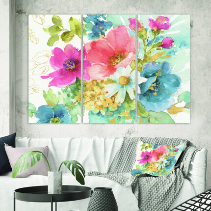 My French Garden – Multi-Piece Image Wrapped Canvas Painting Print - Chic Decora