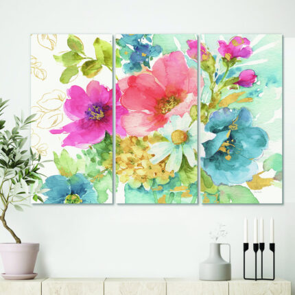 My French Garden – Multi-Piece Image Wrapped Canvas Painting Print - Chic Decora