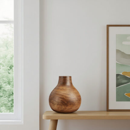 Mylo Solid Wood Table Vase - Chic Decora