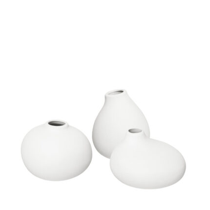 NONA Porcelain Table Mini Vase 3 Piece Set - Chic Decora