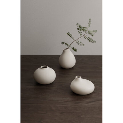 NONA Porcelain Table Mini Vase 3 Piece Set - Chic Decora