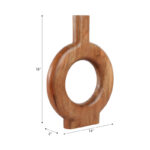 Natural Wood Donut Shaped Vase - Image 4