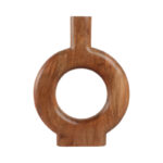 Natural Wood Donut Shaped Vase - Image 6