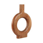 Natural Wood Donut Shaped Vase - Image 7
