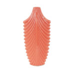 Niclas Hand Finished Glossy Coral Textured Ceramic Vase