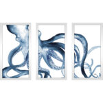 Octopus in the Blues by Elizabeth Medley - Multi-Piece Image Picture Frame Print - Image 2
