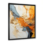 Orange Blue Line Art Abstract Expressionism - Line Art Wall Art - Image 2