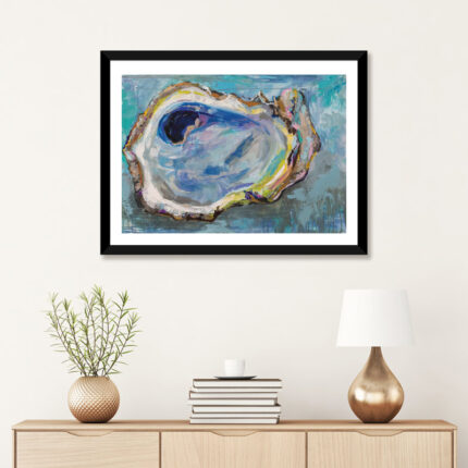 Oyster Two by Jeanette Vertentes – Wrapped Canvas Painting Print - Chic Decora