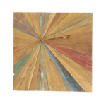 Palmdale Teak Wood Handmade Radial Starburst Brown Wall Decor - Image 5