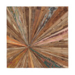 Palmdale Teak Wood Handmade Radial Starburst Brown Wall Decor - Image 6