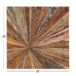 Palmdale Teak Wood Handmade Radial Starburst Brown Wall Decor - Image 8