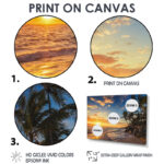 Paradise Tropical Island Beach with Palms by Valio84sl - Photograph Print on Metal - Image 4