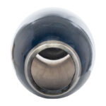 Patoma Modern Coastal Glass and Aluminum Decorative Vase with Sleek Metallic Accents and Contemporary Artisanal Design for Stylish Interior Displays - Image 8